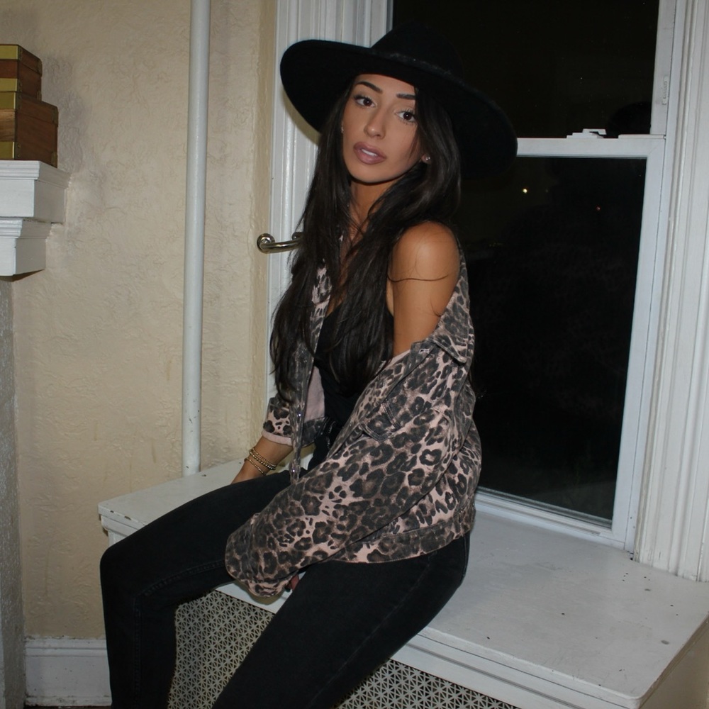 Leopard Cheetah Denim Jacket